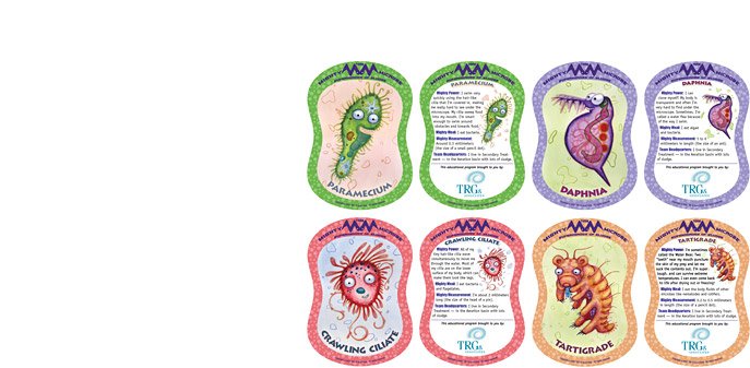 Team Mighty Microbe cards