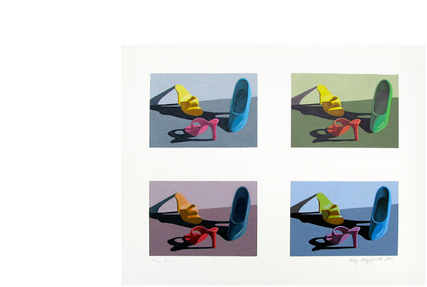 Barbie Shoes, acrylic painting