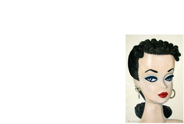 #2 Barbie, oil on canvas